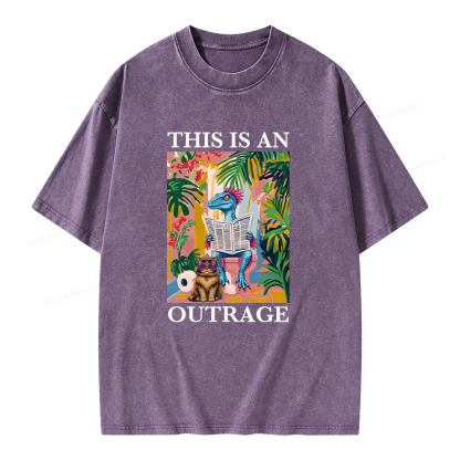 Pagewing Sci Fi Books Lover Unisex Washed T-shirt
