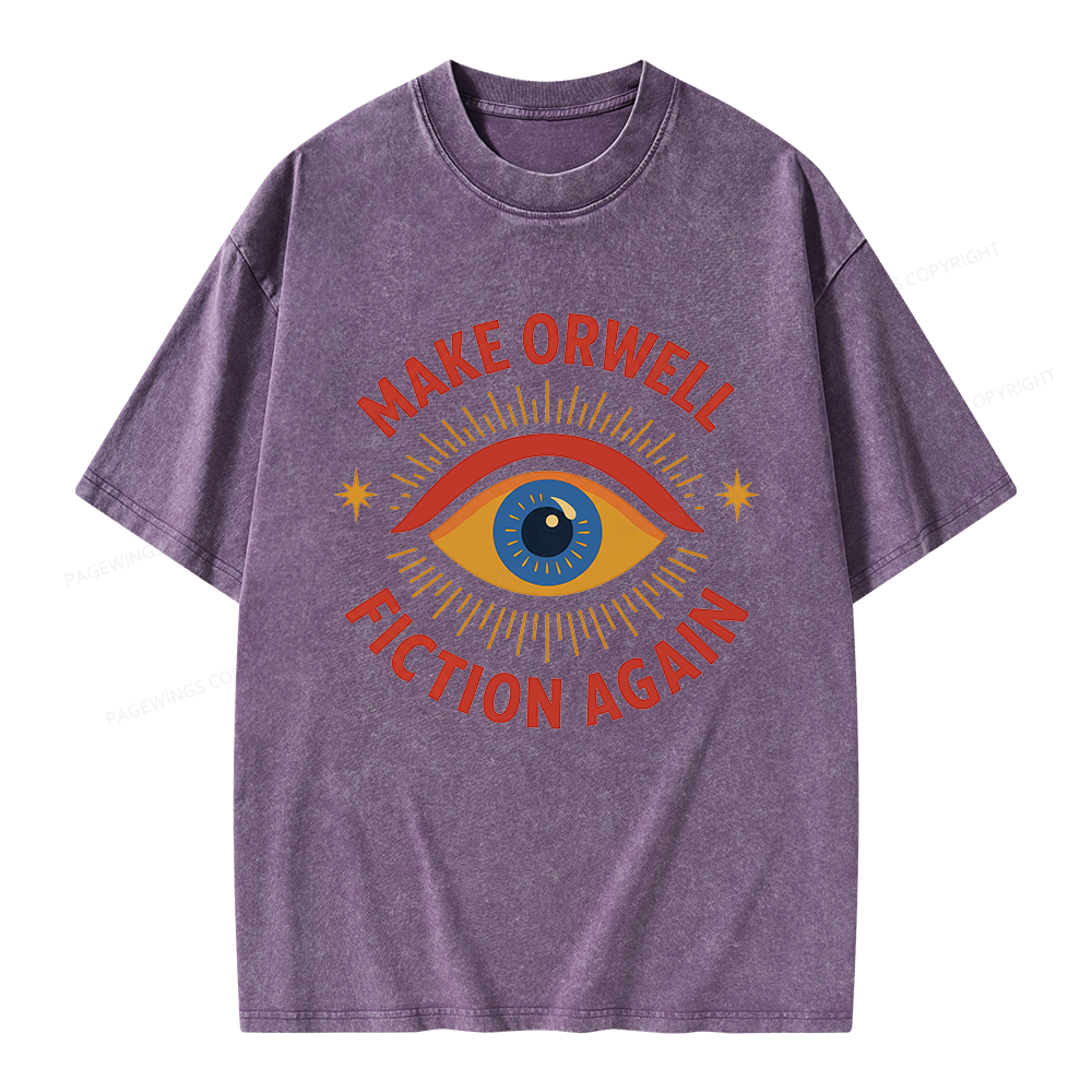 Pagewings Dystopia Quote Unisex Washed T-shirt