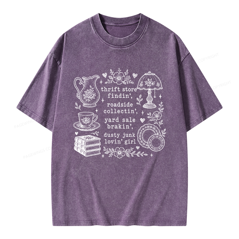 Pagewing Antique Lover Unisex Washed T-shirt