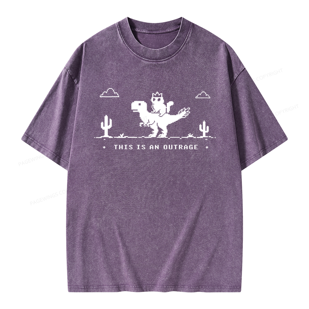 Pagewing Sci Fi Books Lover Unisex Washed T-shirt