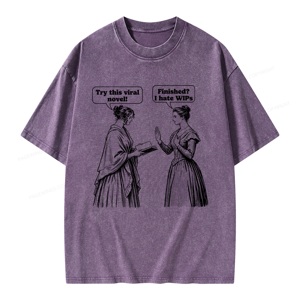 Pagewing Books Lover Unisex Washed T-shirt