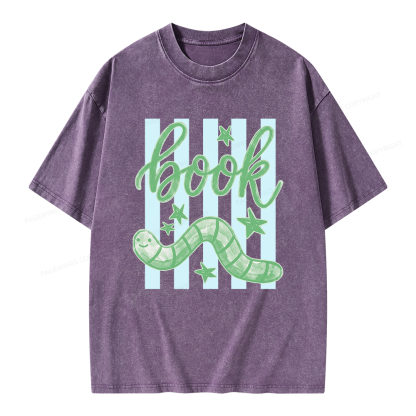 Pagewing Book Lovers Unisex Washed T-shirt