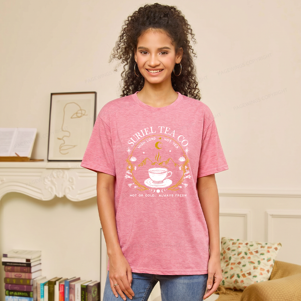 Pagewings Soft Fantasy Novel Lovers 10013 Bookish Unisex Heather T-Shirt