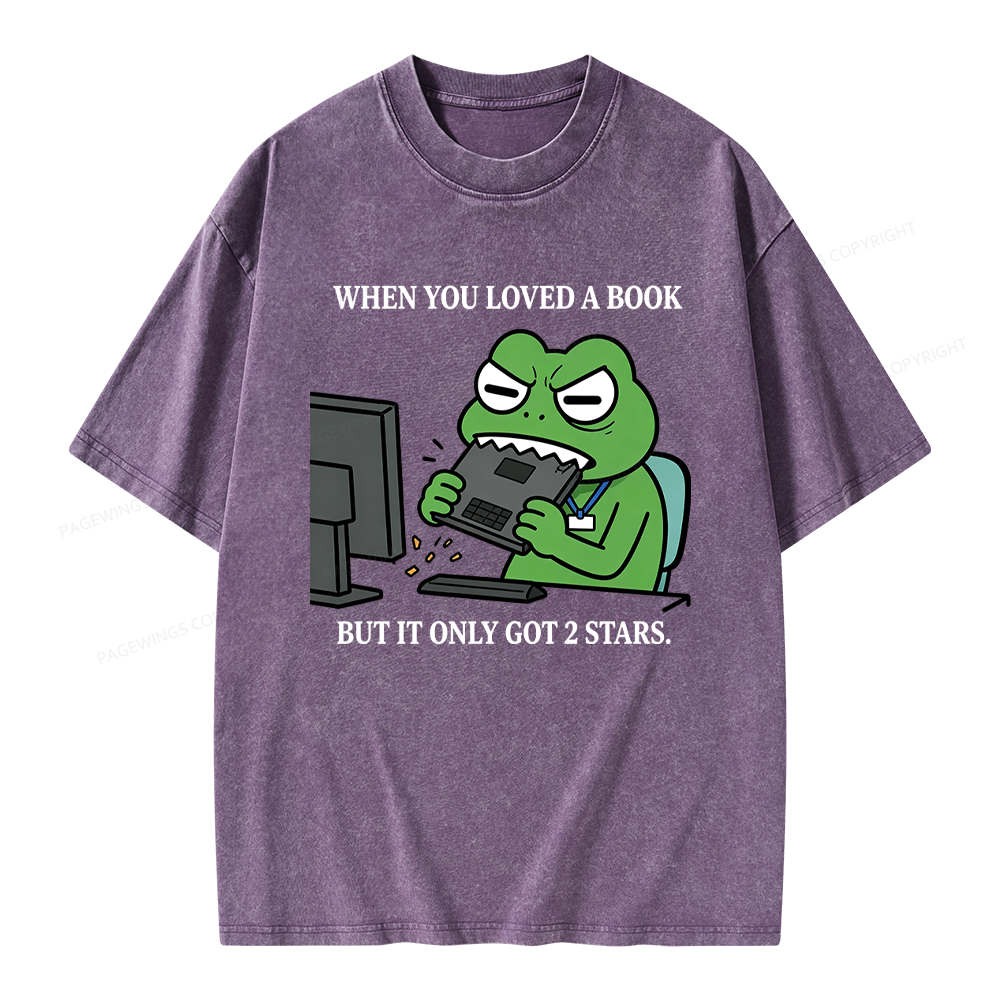 Pagewing When You Loved a Book Unisex Washed T-shirt