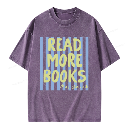 Pagewing Personalized Reading Unisex Washed T-shirt