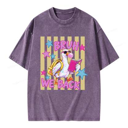 Pagewing Back To School Goose Unisex Washed T-shirt
