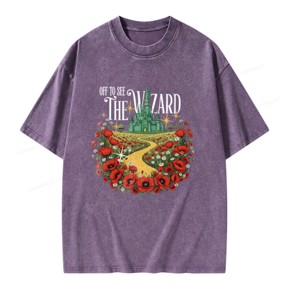 Pagewings Fantasy Books Lover Unisex Washed T-shirt