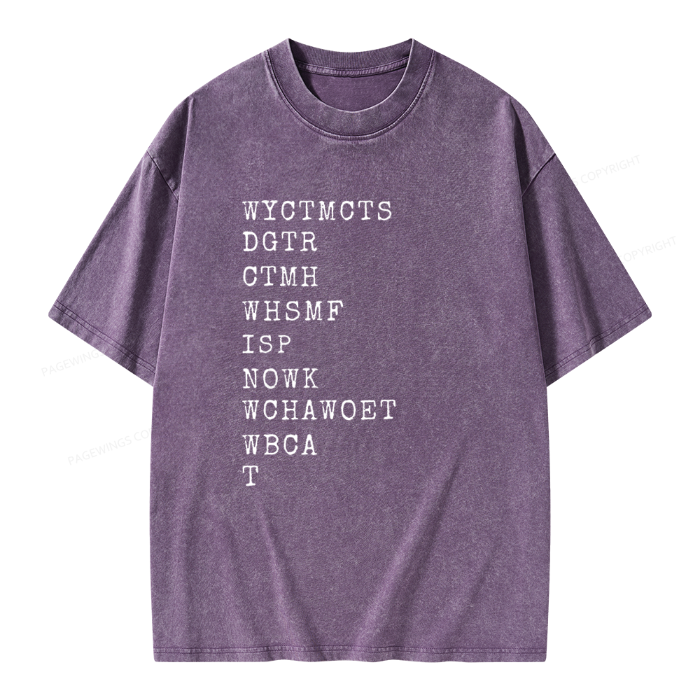 Pagewings Will You Come To My Cottage This Summer Unisex Washed T-shirt