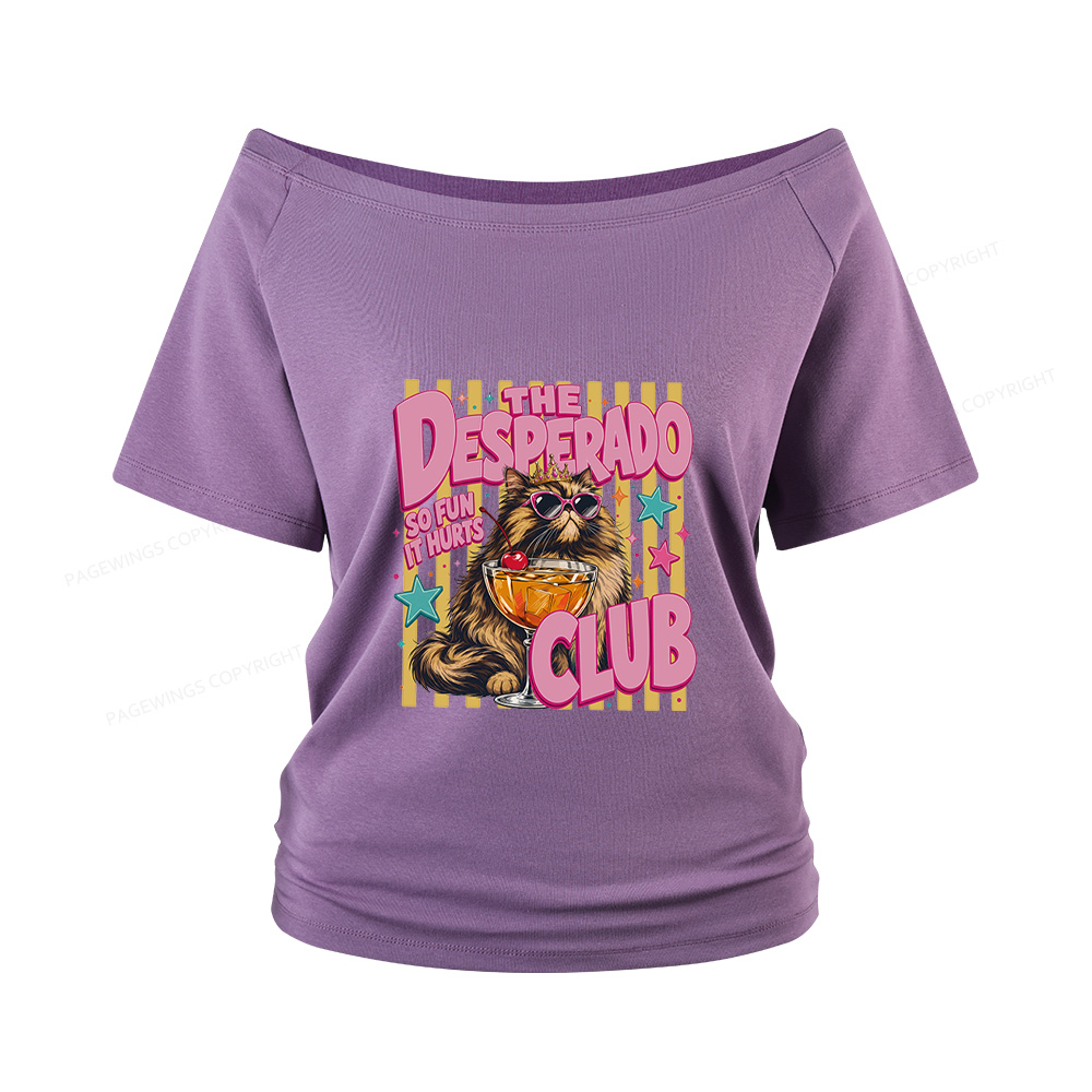 Pagewings Desperado Club Women Off Shoulder T-shirts