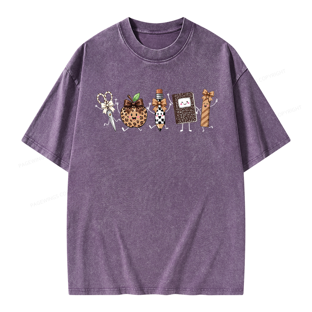 Pagewings It's a Good Day for Learning Unisex Washed T-shirt