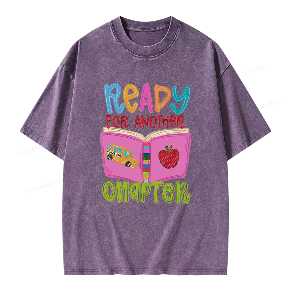 Pagewings Ready for Another Chapter Unisex Washed T-shirt