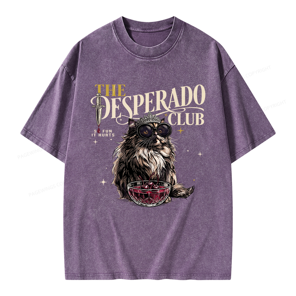 Pagewings The Desperado Club Unisex Washed T-shirt