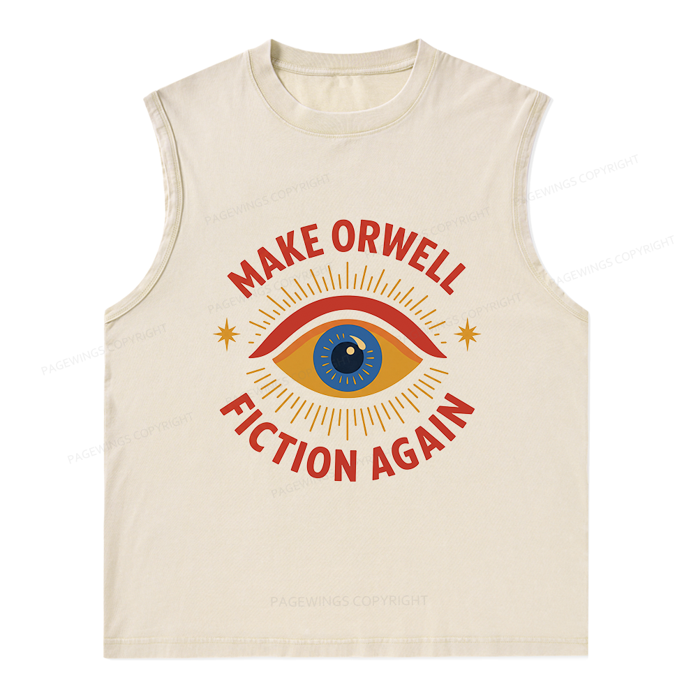 Pagewings Dystopia Quote16117 Bookish Unisex Washed Tank Top