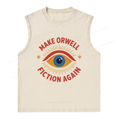 Pagewings Dystopia Quote16117 Bookish Unisex Washed Tank Top