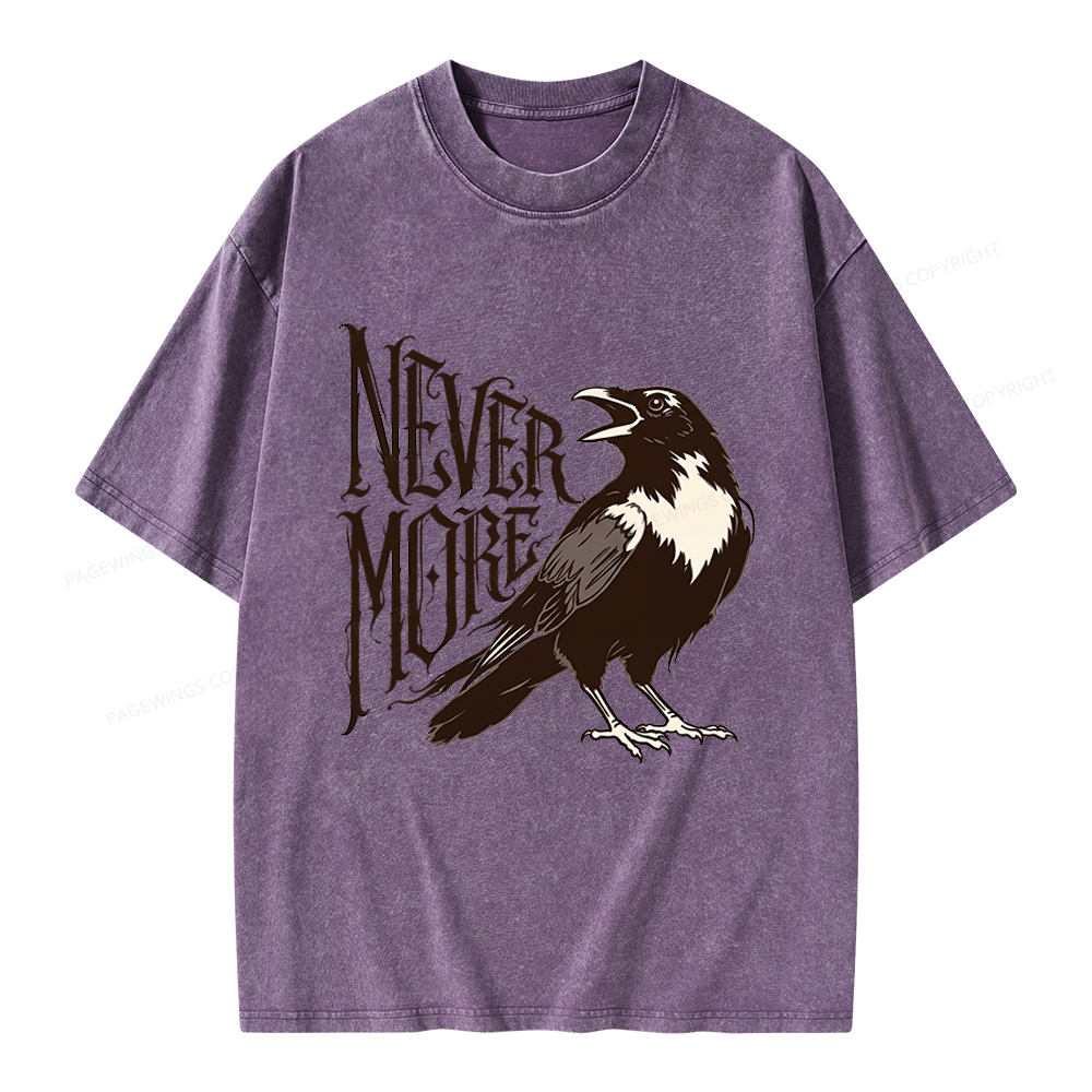 Pagewing Nevermore Unisex Washed T-shirt
