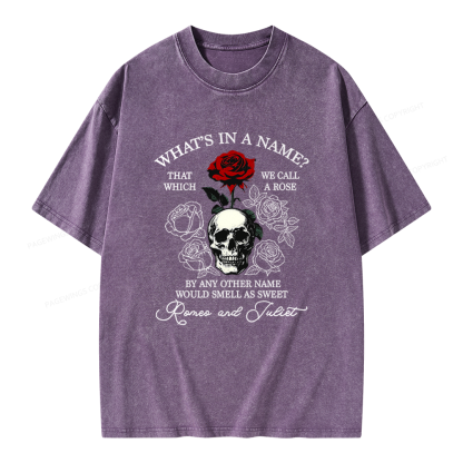 Pagewings Romance Book Unisex Washed T-shirt