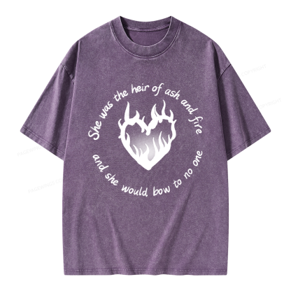 Pagewing Fantasy Book Lover Unisex Washed T-shirt