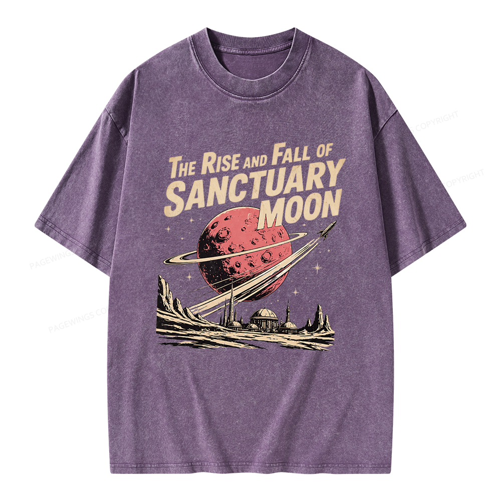 Pagewing Sanctuary Moon Unisex Washed T-shirt