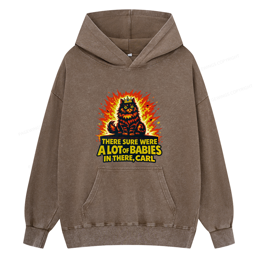 Pagewings A Lot Of Babies In There15452 Book Unisex Washed Hoodie