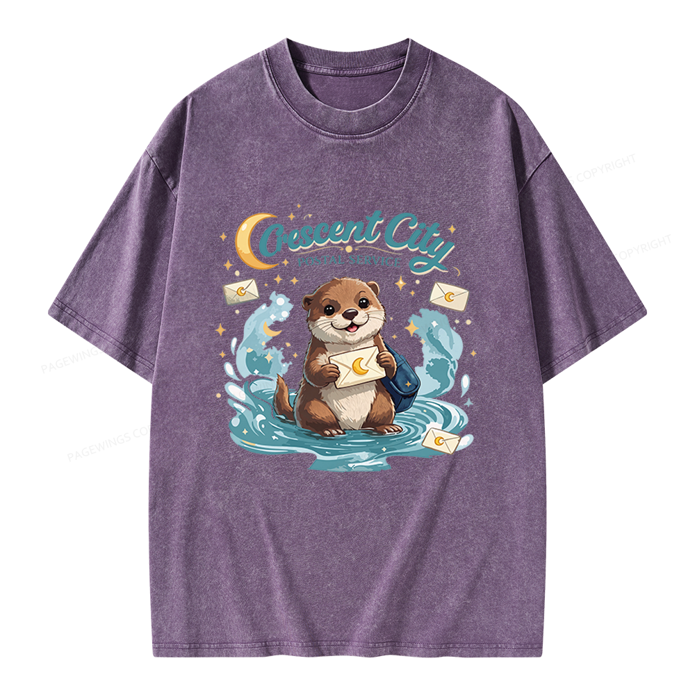Pagewings Fantasy Book Lover Unisex Washed T-shirt