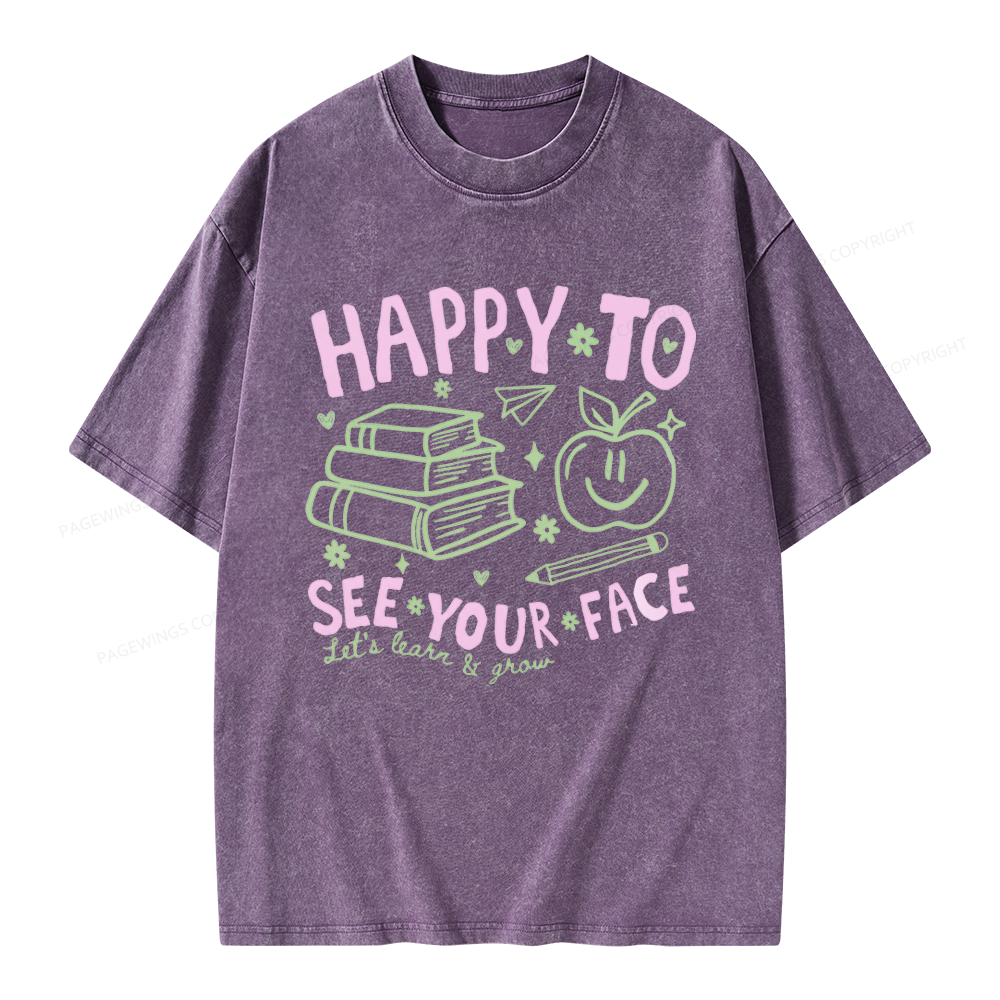 Pagewings Back to School Unisex Washed T-shirt