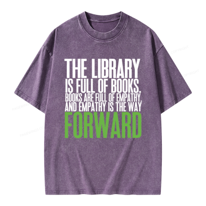 Pagewings Books Are Full of Empathy Unisex Washed T-shirt