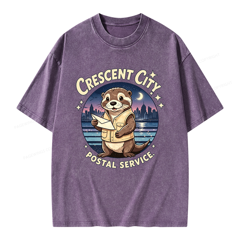 Pagewings Fantasy Reader Unisex Washed T-shirt
