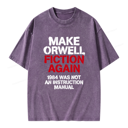Pagewings Dystopian Book Lover Unisex Washed T-shirt