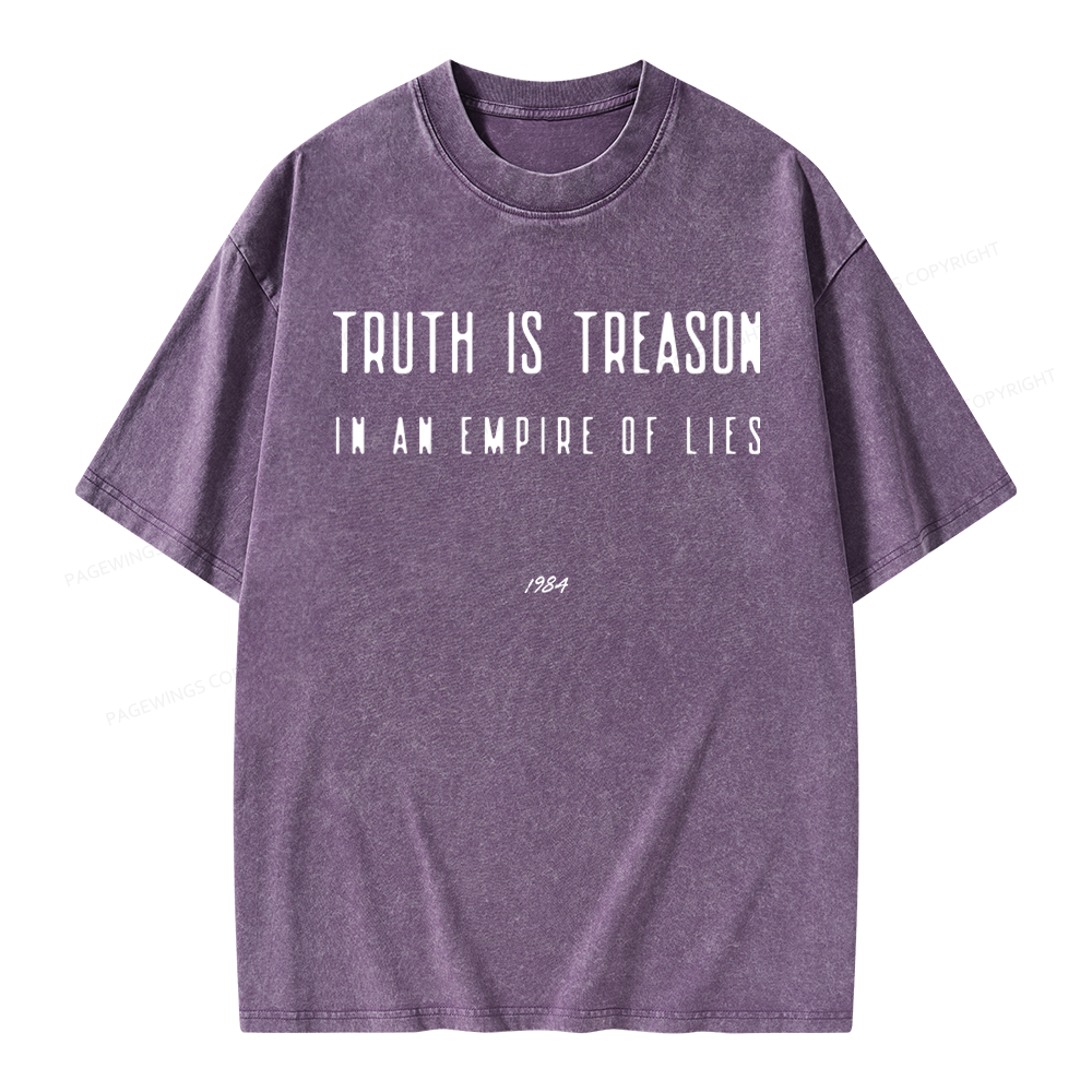 Pagewings Dystopian Book Lover Unisex Washed T-shirt