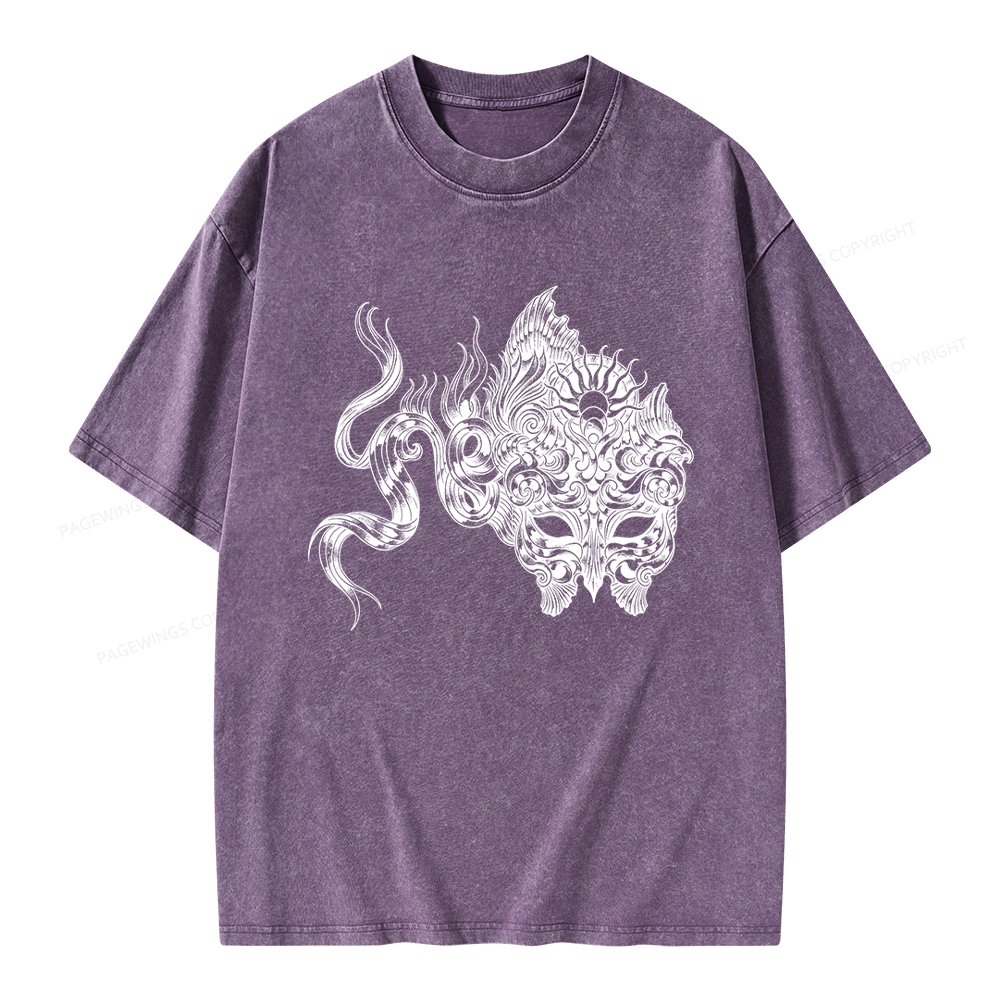 Pagewings Fantasy Bookish Unisex Washed T-shirt