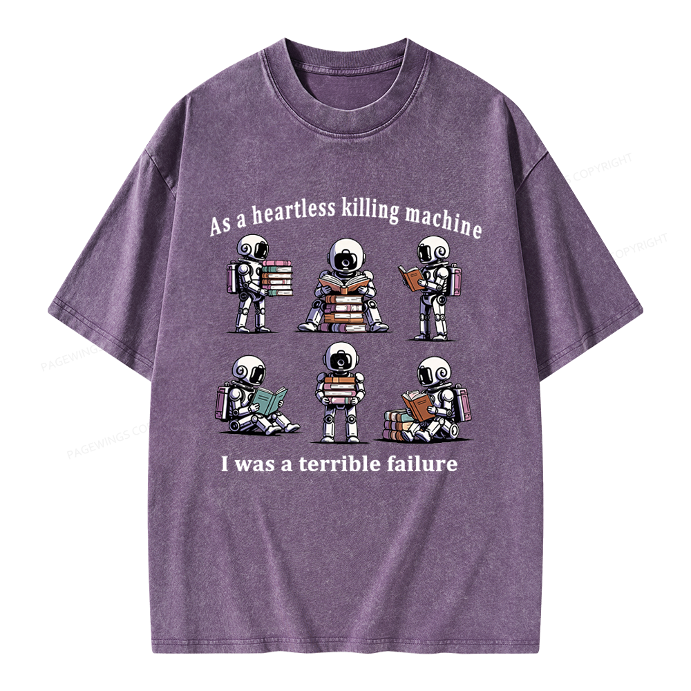 Pagewings Sci Fi Bookish Unisex Washed T-shirt