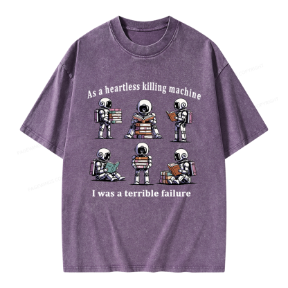 Pagewings Sci Fi Bookish Unisex Washed T-shirt