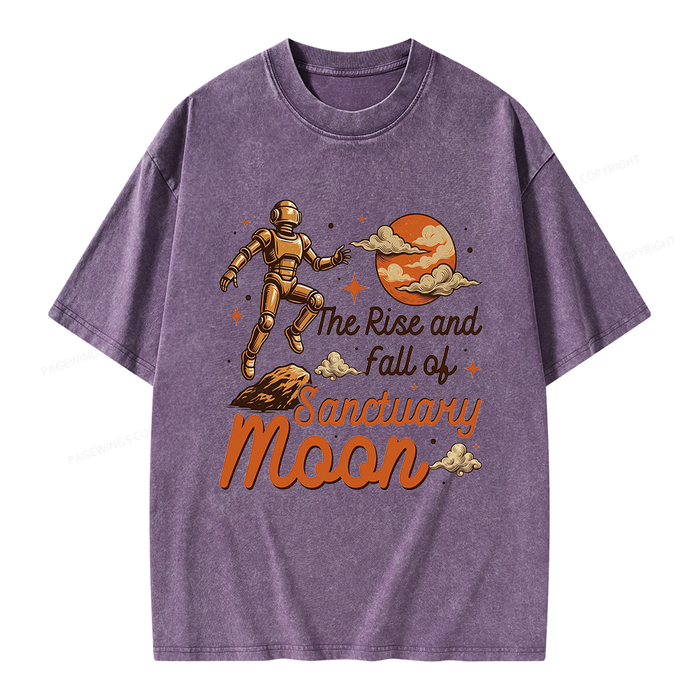 Pagewings Sci Fi Bookish Unisex Washed T-shirt