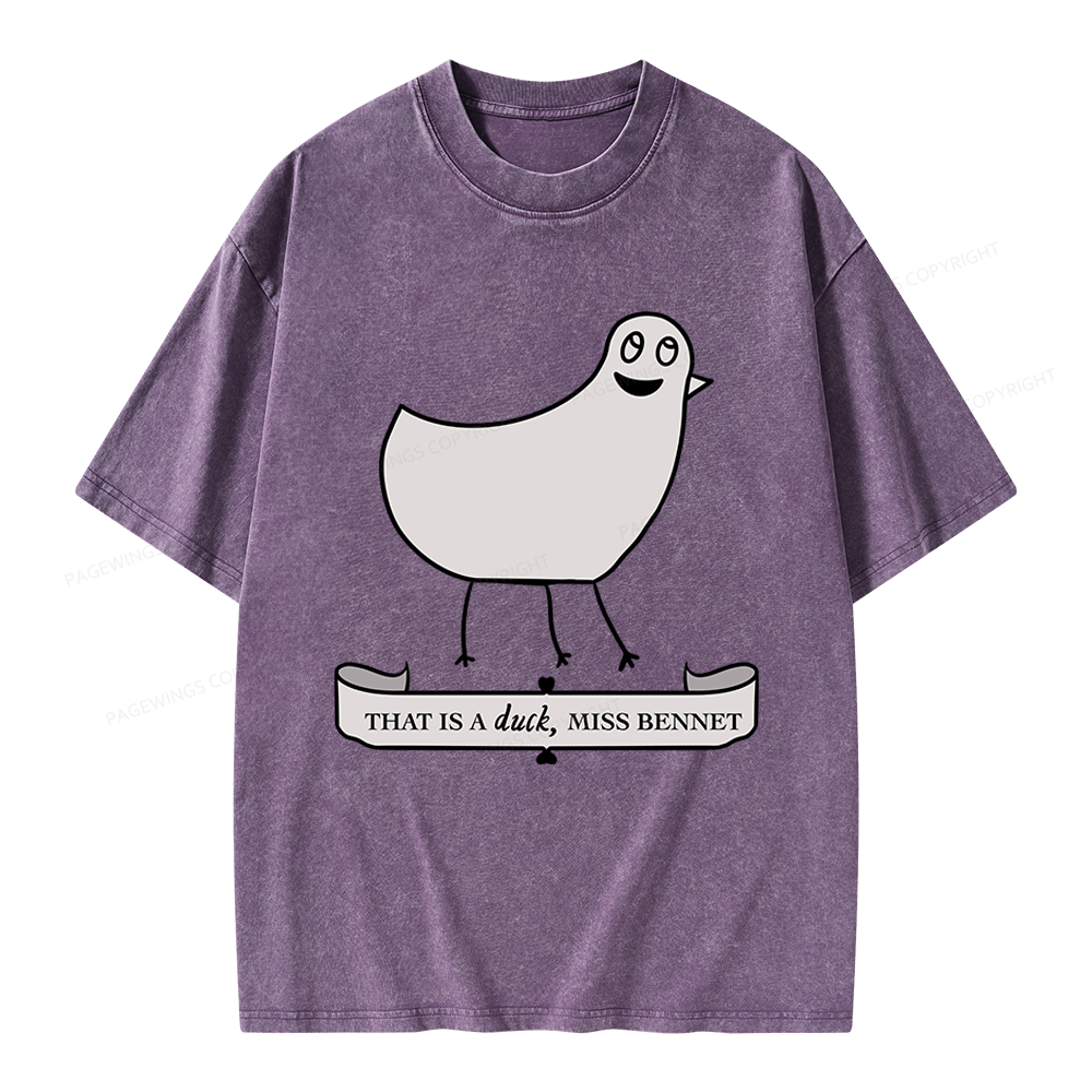 Pagewings That Is A Duck Unisex Washed T-shirt