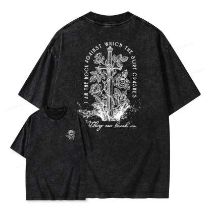 Pagewings Nesta I Am the Rock Unisex Washed T-shirt