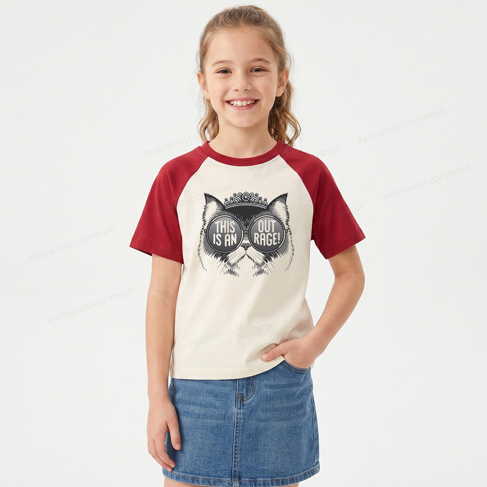 Pagewings Sci Fi Bookish16430 Kids Raglan T-shirt