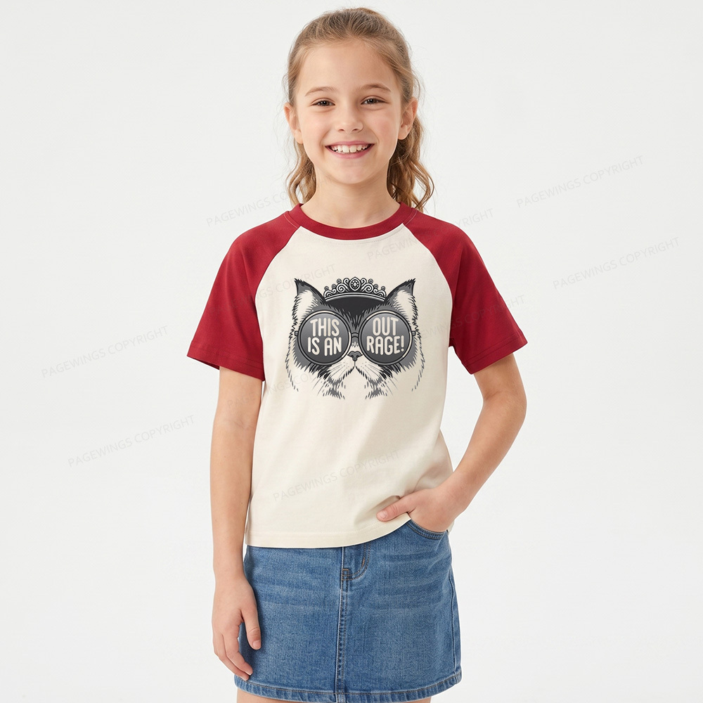 Pagewings Sci Fi Bookish16430 Kids Raglan T-shirt
