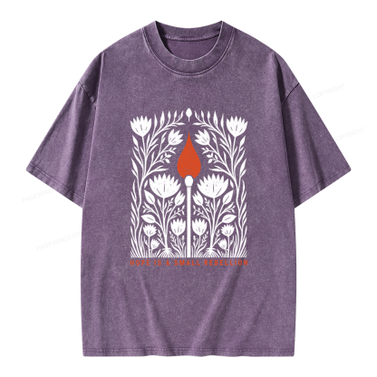 Pagewings Hope Is A Small Rebellion Unisex Washed T-shirt