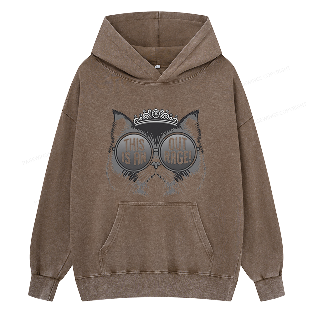 Pagewings Sci-Fi Book Lover Unisex Washed Hoodie
