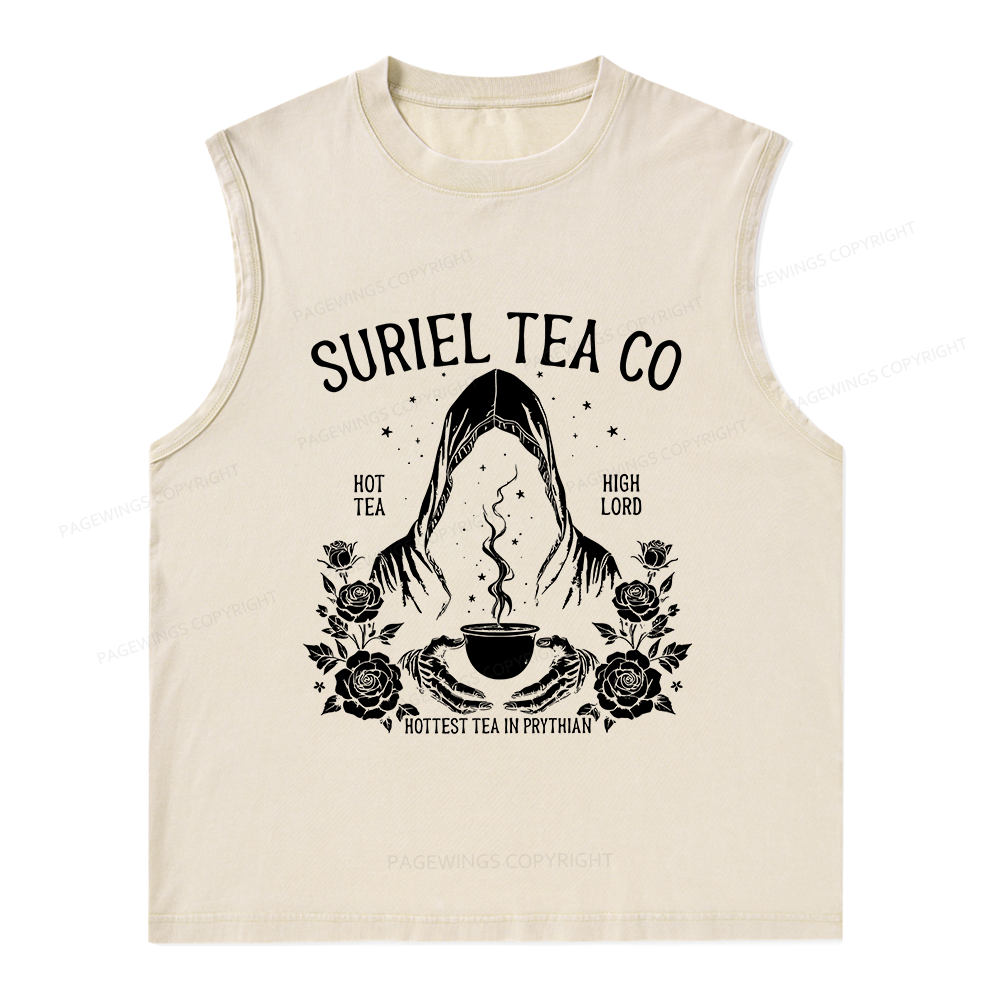 Pagewings Fantasy Reader Unisex Washed Tank Top