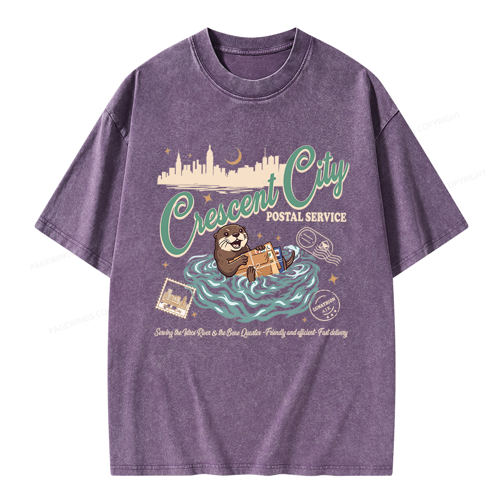 Pagewings Fantasy Book Lover Unisex Washed T-shirt
