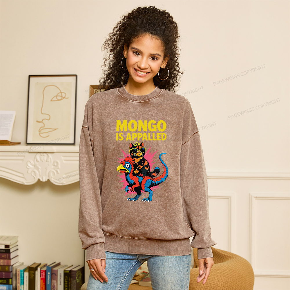 Pagewings Sci-Fi Book Lover Unisex Washed Sweatshirt