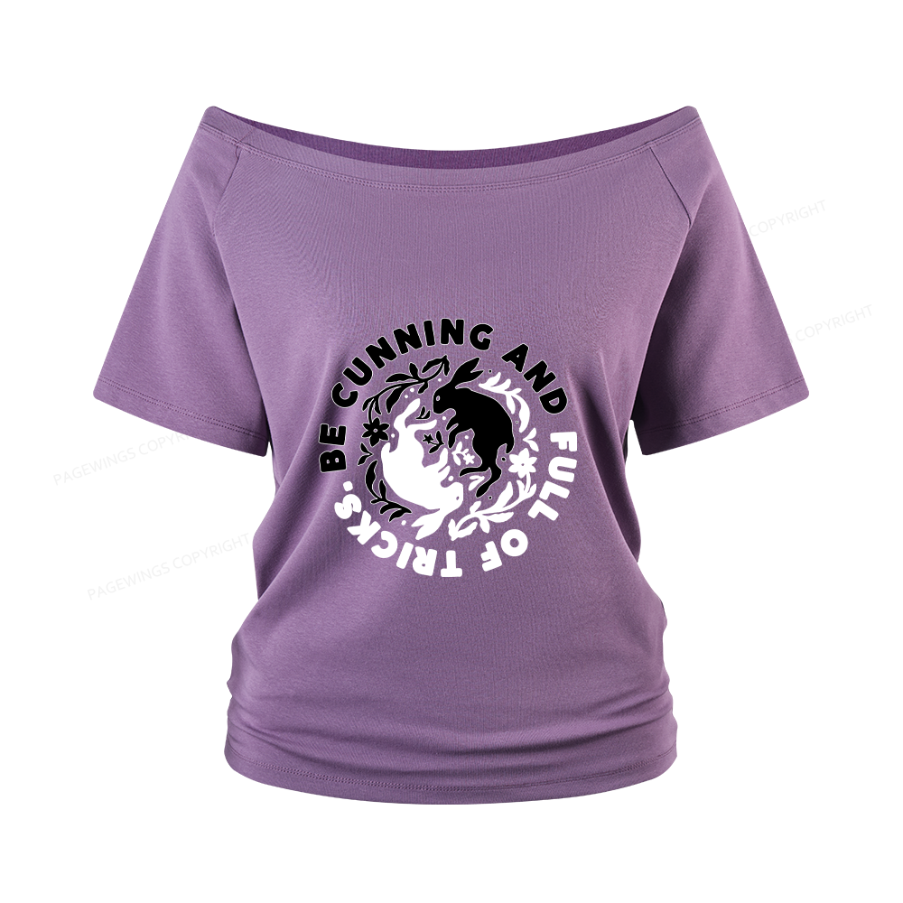 Pagewings Be Cunning And Full Of Tricks Women Off Shoulder T-shirts