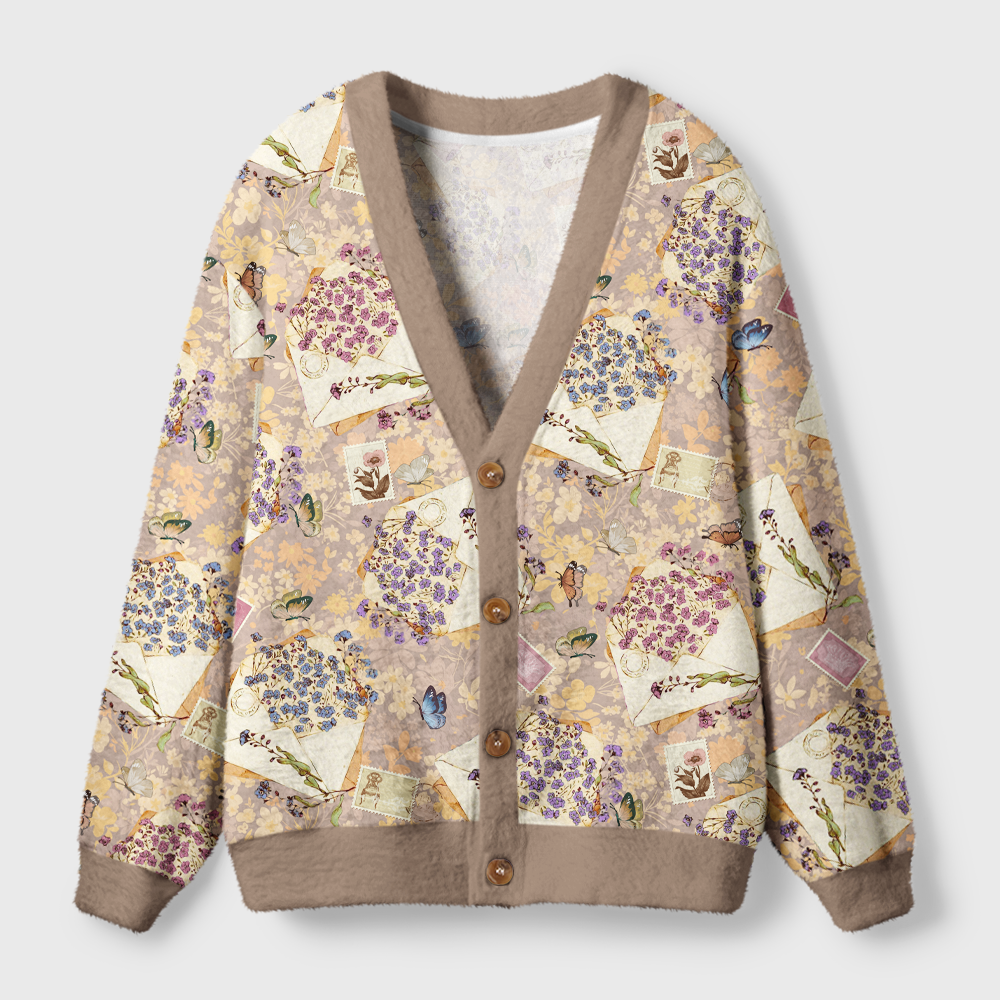 Pagewings Cozy Reading Light Knit Unisex Cardigan Sweaters