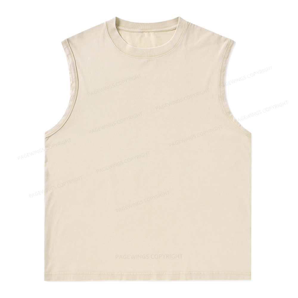 Pagewings Personalized Design Unisex Washed Tank Top