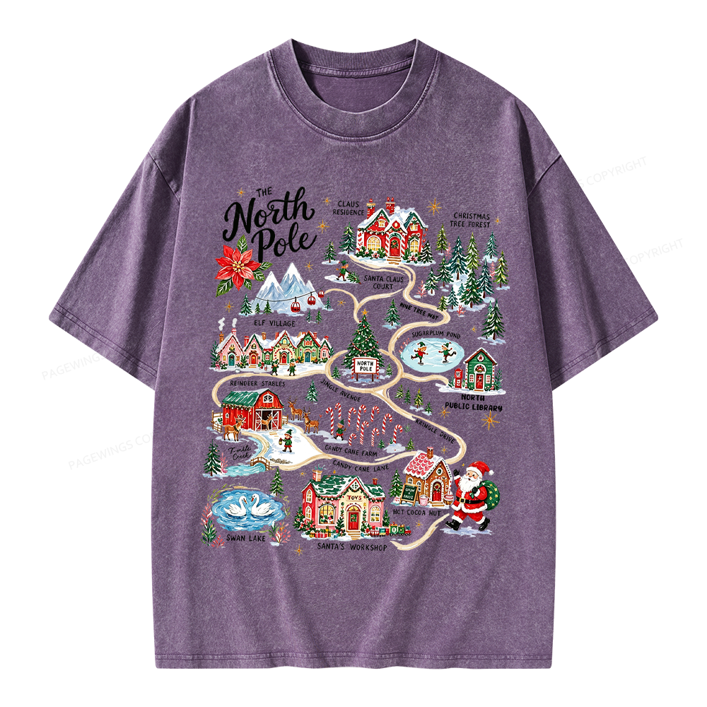 Pagewings Christmas Unisex Washed T-shirt