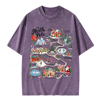 Pagewings Christmas Unisex Washed T-shirt