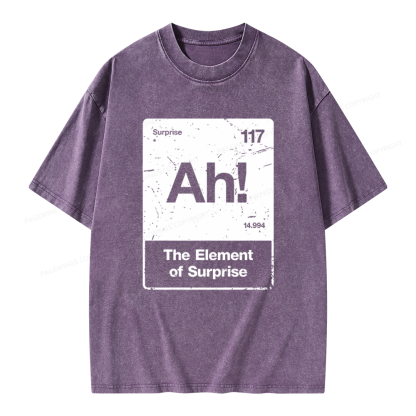 Pagewings The Element Of Surprise Unisex Washed T-shirt