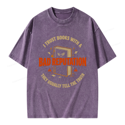 Pagewings Banned Book Unisex Washed T-shirt