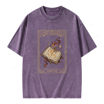 Pagewings The Forbidden Chapter Unisex Washed T-shirt